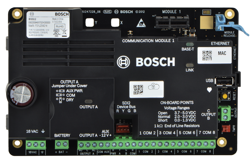 B5512 Control Panels B Series Control Panels And Keypads