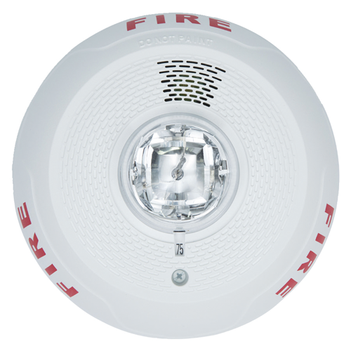 Ceiling Horn Strobe 2 Wire White System Sensor L Series Indoor Horn Strobes System Sensor Appliances Notification Appliances And Accessories Fire Alarm Systems Ul Ulc Fm Product Segments Us Site