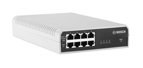 Power-over-Ethernet, 15,4W, 4 Ports