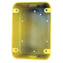 Surface backbox, 4.74x3.25x2.25", yellow