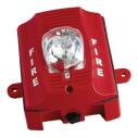 Wall strobe, outdoor 2-wire, red
